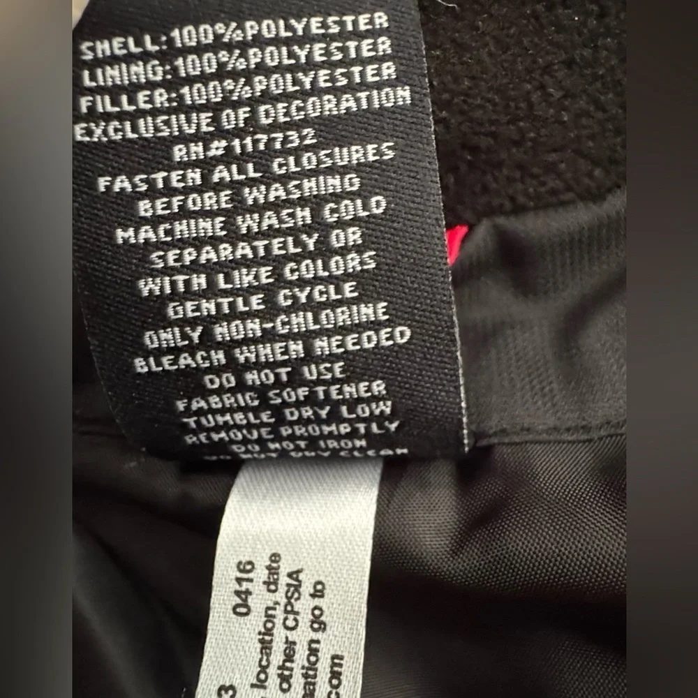 ZeroXposur  Puffy Black Jacket with Red and Gray Accents